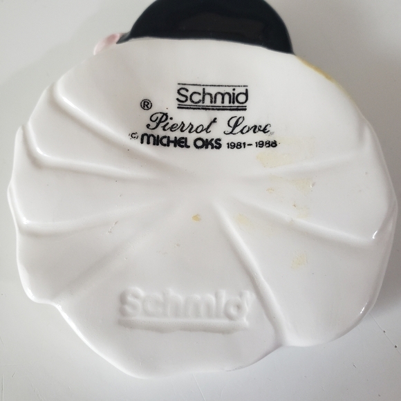 VINTAGE 1981 Schmid Michel Oks French Girl Mime Pierrot Love Hanging Ornament - Picture 3 of 4